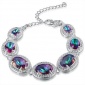 跨境電商亞馬遜包產品 銀飾水晶手鏈時尚精品禮物JewelryBracelet