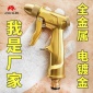 洗車(chē)水槍 高壓水槍 全金屬銅頭電鍍金家用園藝澆花噴水槍頭 廠家