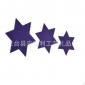 廠家 無紡布DIY飾品 星星小掛件 五角星六角星圣誕樹裝飾品