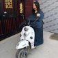 滑縣擋風衣廠家批發PU加絨電動車擋風被加厚擋風被可定制廣告