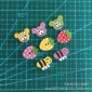 木制紐扣 卡通扣 幼兒園作業DIY材料 童裝裝飾輔料 草莓圖案扣子
