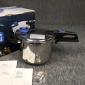 出口日本gioia壓力鍋6L高壓鍋304食品級不銹鋼**KPA兩檔壓力