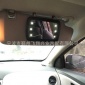 汽車帶燈3V電池2個化妝鏡子 車載遮陽板化妝鏡 車用高清內飾鏡
