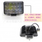 12V-80V5寸45W透鏡LED方燈汽車貨車工程車挖掘機大燈反光杯射燈