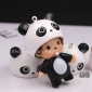 蒙奇奇熊貓貼鉆公仔 DIY可鑲鉆 汽車掛件鑰匙扣 新款蒙奇奇飾品
